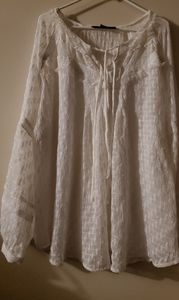 Plus size peasant top from Denim 24/7